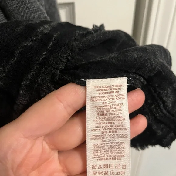 Free People Black and Gray Sweatshirt - Picture 4 of 4